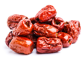 Image showing Red jujube isolated on white