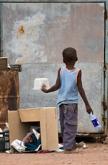 Image showing poverty african child