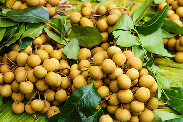 Image showing Longan in fruit market