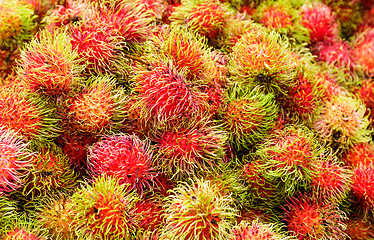 Image showing Red rambutan
