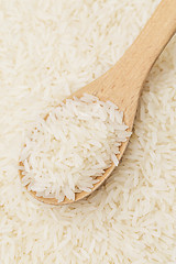 Image showing White rice on teaspoon