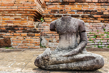 Image showing Broken Buddha at Ayuttaya, Thailand