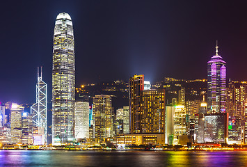 Image showing Cityscape of Hong Kong night