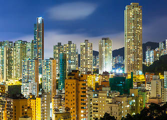 Image showing Downtown district in Hong Kong