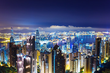 Image showing Cityscape in Hong Kong from The peak