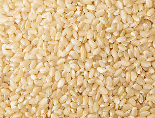 Image showing Brown rice background