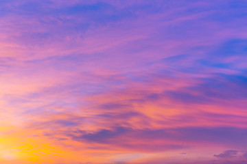 Image showing Cloudscape during sunset