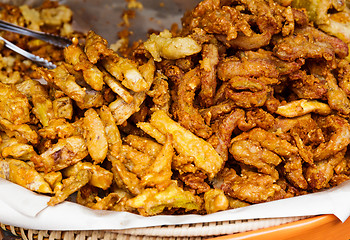 Image showing Fried food on food market in Thailand