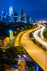 Image showing Kuala Lumpur skyline at night