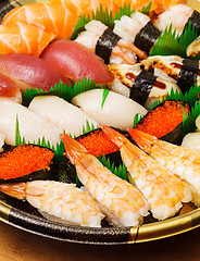Image showing Japanese sushi takeaway