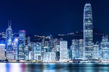 Image showing Hong Kong skyline at night