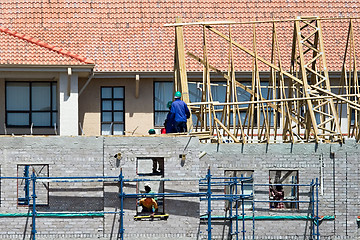 Image showing construction workers