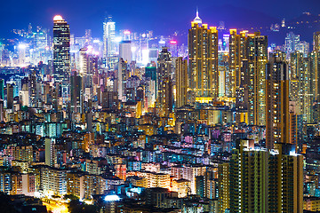 Image showing Downtown cityscape in Hong Kong