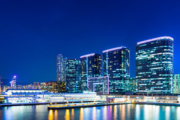 Image showing Kowloon downtown at night