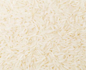 Image showing Uncooked white rice close up