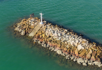 Image showing Wave breaker stone