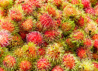 Image showing Red rambutan