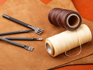 Image showing Leather craft tool