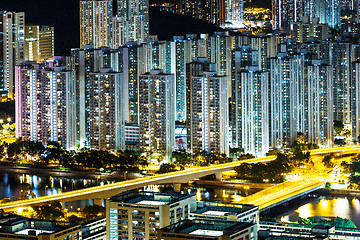 Image showing Apartment building in Hong Kong