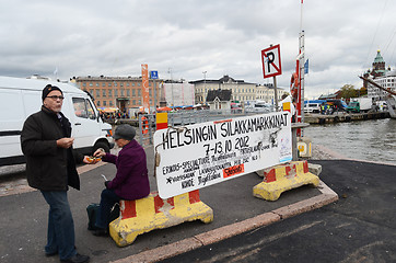 Image showing HELSINKI, FINLAND ? OKTOBER 2012: The Helsinki Baltic Herring Fa