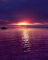 Image showing Purple Sunset