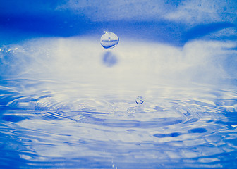 Image showing Retro look Water drop