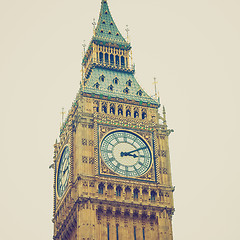 Image showing Vintage look Big Ben