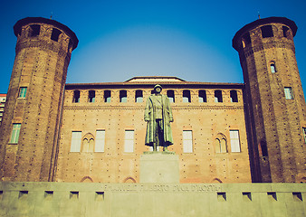 Image showing Retro look Palazzo Madama, Turin