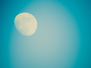 Image showing Retro look Full moon