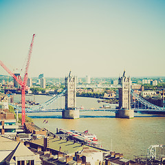 Image showing Vintage look Tower Bridge London