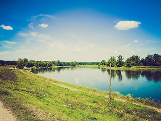 Image showing Retro look River Elbe