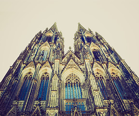 Image showing Retro look Koeln Dom