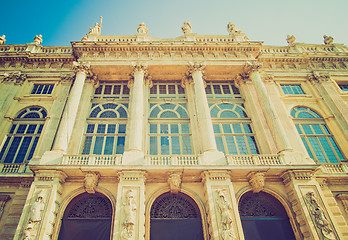 Image showing Retro look Palazzo Madama, Turin