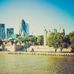 Image showing Vintage look Tower of London