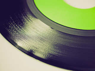 Image showing Retro look Vinyl record
