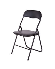 Image showing Modern black chair isolated