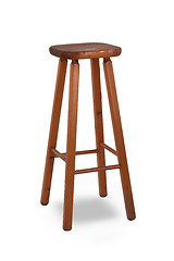 Image showing Old stool isolated