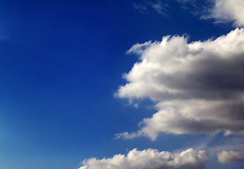 Image showing Blue sky with clouds in nice summer day