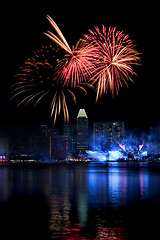 Image showing Singapore Fireworks