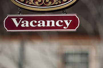 Image showing Vacancy sign