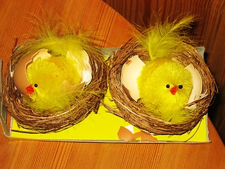 Image showing Easter chickens
