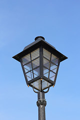 Image showing street lamp against the background of blue sky