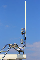 Image showing Navigation equipment on luxury boat in the sky