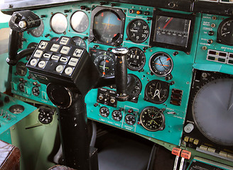 Image showing Airplane Cockpit  Tu-144.