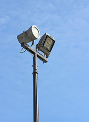 Image showing street lamp against the background of blue sky