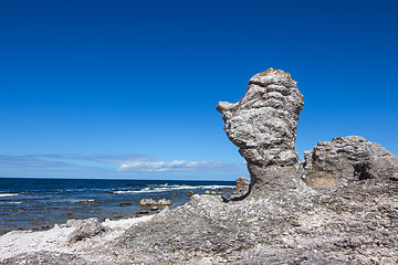 Image showing Cliffs on Fårö island in Sweden