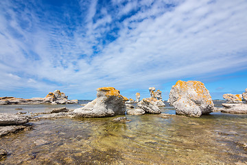 Image showing Limestone formations in Gotland, Sweden