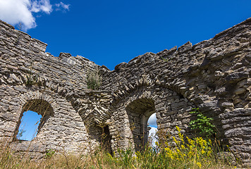 Image showing Ruins of an ancient church in Gotland, Sweden