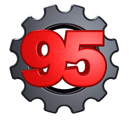 Image showing number and cogwheel