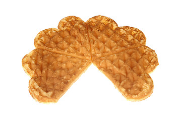 Image showing Waffle hearts